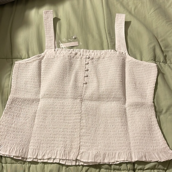NWT Madewell Lucie smocked tank top - Picture 5 of 7